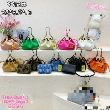 Fendi Pomodorino Bucket Bag Zucca – 23 cm