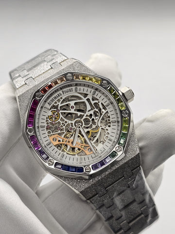 Audemars Piguet Men Skeleton Stone Automatic