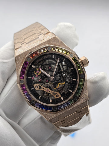 Audemars Piguet Men Skeleton Stone Automatic
